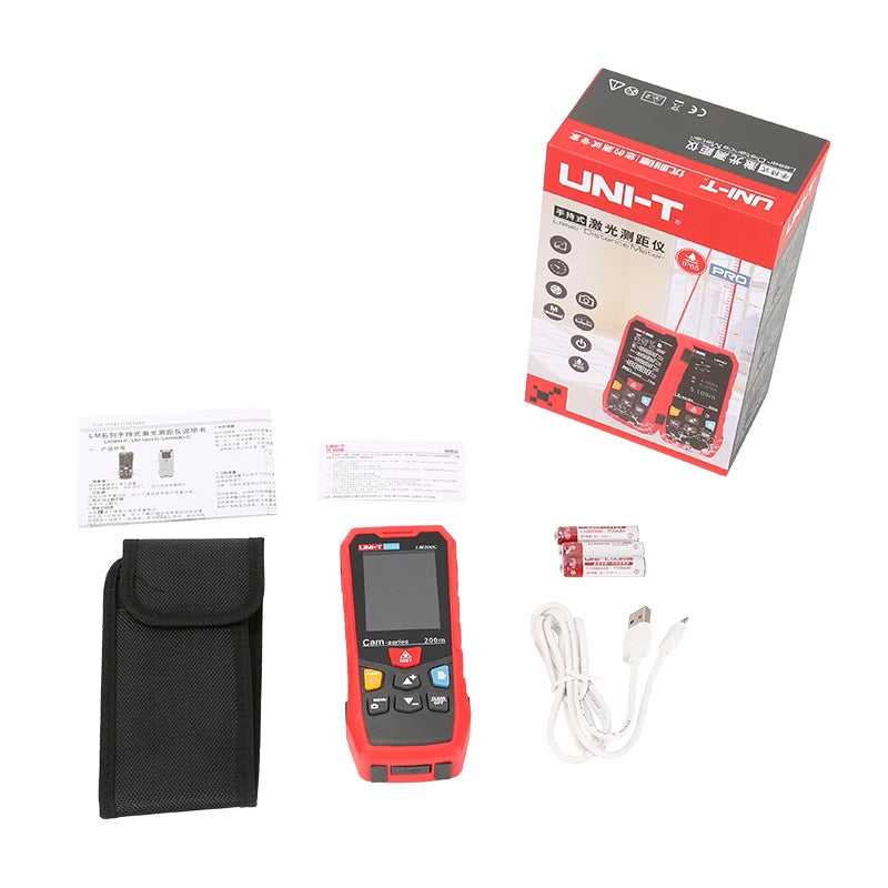 LM200C, UNI-T, Camera Type Laser Distance Meter, Long Range 200m, High-Precision